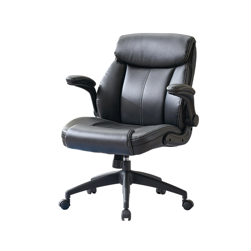 Mid-Back Office Chair, Adjustable PU Chair