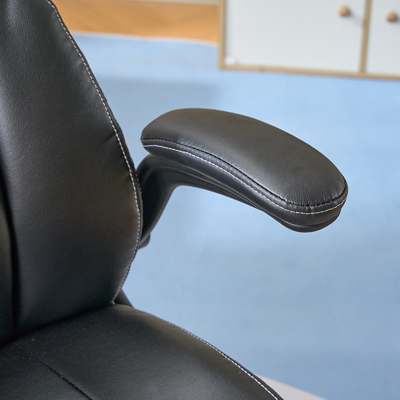 Mid-Back Office Chair, Adjustable PU Chair