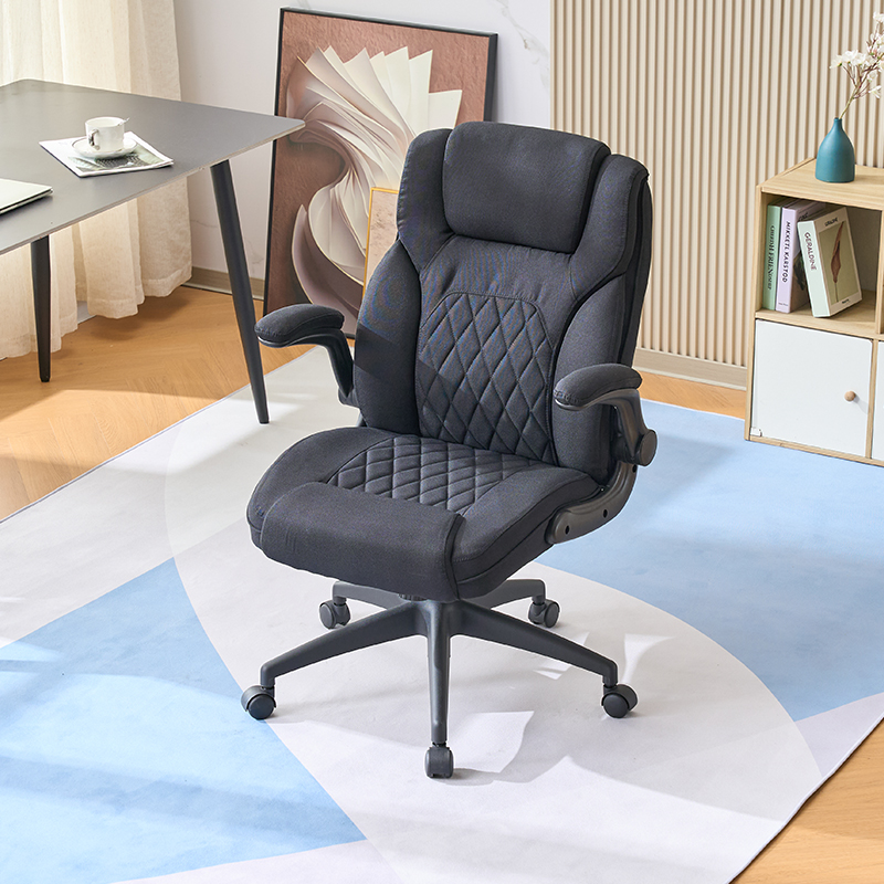 Ergonomic Computer Desk Chair with Flip-up Armrests