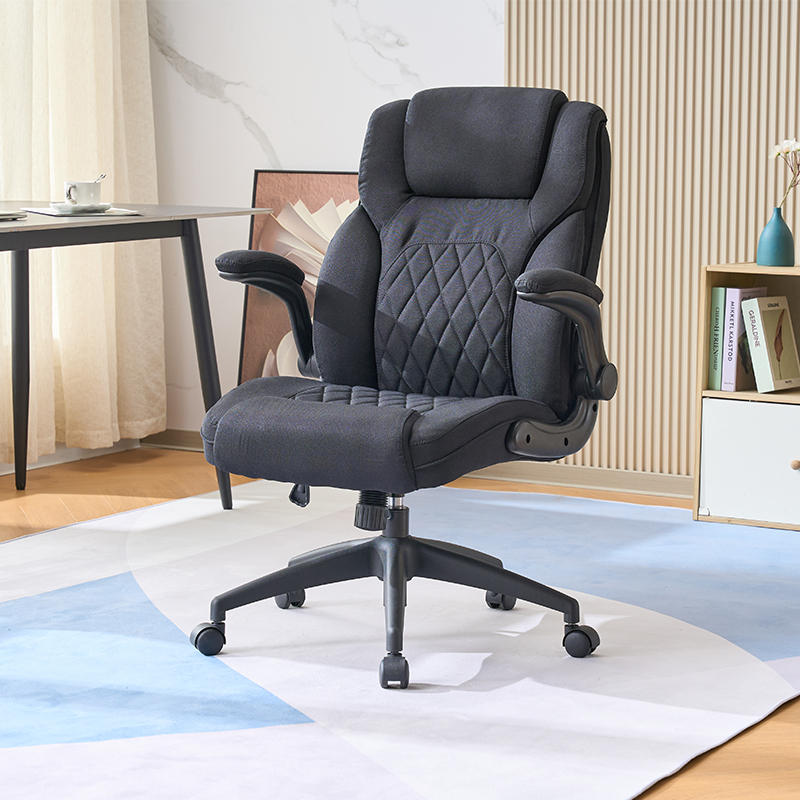 Ergonomic Computer Desk Chair with Flip-up Armrests